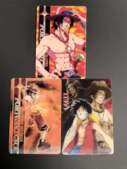 One Piece Trading Card Set: 3 Portgas D. Ace Cards – Japanese Edition eb1 - Image 1