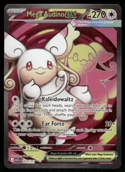 Pokemon Cards Mega Audino ex 253/217 Ascended Heroes Ultra Rare NM *2 - Image 1