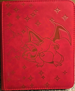 Pokemon Charizard 2x2 Red Top Loader Binder 112 Cards Ready to Ship - Image 1