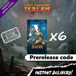 The Lost Caverns of Ixalan 6 Boosters Prerelease Code MTG Arena card ⚡Auto⚡ - Image 1