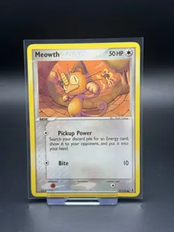 Meowth 77/113 EX Delta Species LP Pokemon Card TCG Vintage 2005 - Image 1
