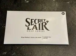 1x MTG Secret Lair ~ Pixel Perfect Extra Life 2024 Rainbow FOIL Sealed in Hand - Image 1