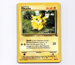 Pikachu 60/64 Jungle 1999 Pokemon Ken Sugimori LP - Image 1