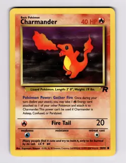 Charmander 50/82 Team Rocket Unlimited Pokemon Kagemaru Himeno Charizard Zard - Image 1