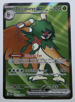 Decidueye ex 100/088 POR Near Mint Pokemon TCG - Image 1