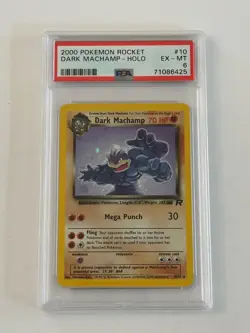 Vintage Pokemon Rocket - Dark Machamp - Holo - PSA 6 - Image 1