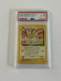 Vintage Pokemon Rocket - Dark Raichu - Holo - Swirl - PSA 6 - Image 3