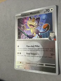 Pokemon TCG * Team Rockets Meowth 161/217 ENERGY REVERSE HOLO Ascended Heroes - Image 2
