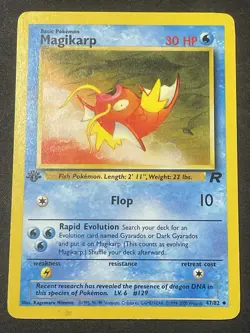 Pokemon Magikarp 47/82 Team Rocket 1st Edition Vintage WOTC English Uncommon - Image 1