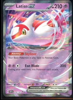 Latias ex 2024 Pokemon Surging Sparks 076/191 Double Rare Holo - Image 1