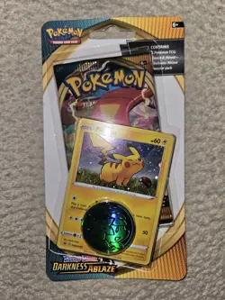 Pokemon Sword & Shield Darkness Ablaze Brand New Blister Pack Pikachu Promo TCG - Image 1