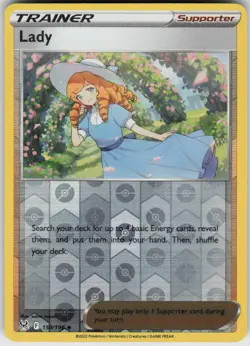 Lady 159/196 Uncommon Lost Origin Pokemon Reverse Holo Near Mint - Image 1