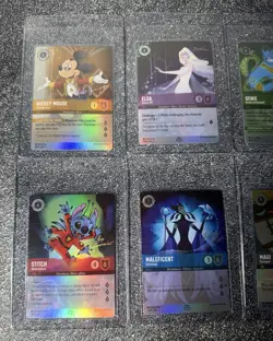 2023 Lorcana Complete Set D100 - Mickey, Elsa, Genie, Stitch, Maleficent, Maui - Image 4
