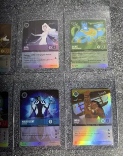 2023 Lorcana Complete Set D100 - Mickey, Elsa, Genie, Stitch, Maleficent, Maui - Image 5