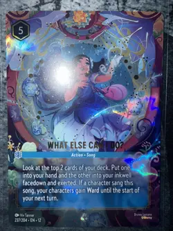 What Else Can I DoU Enchanted Foil 237/204 Wilds Unknown Disney Lorcana - Image 1
