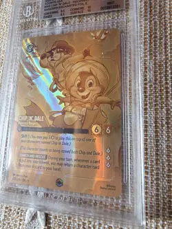 Lorcana Azurite Sea CHIP n' DALE RECOVERY RANGERS #205 Enchanted💎DSG 9 Mint - Image 2