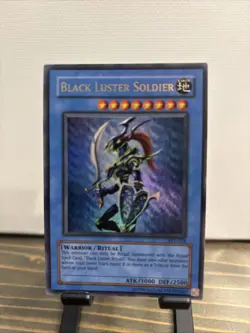 Yu-Gi-Oh Black Luster Soldier TCG Ultra Rare Unlimited Edition Holo Card SYE-024 - Image 1