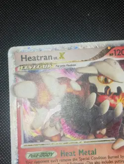 Pokemon Heatran LV.X Black Star Promotional DP31 Holo Card HP OFF CENTER - Image 3