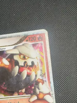 Pokemon Heatran LV.X Black Star Promotional DP31 Holo Card HP OFF CENTER - Image 4