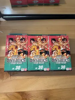 LOT OF 3 DECKS Bandai One Piece Card Game Starter Deck EX Luffy & Ace ST-30 - Image 1