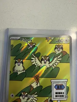 Pidgey Holo Illustration Rare Card 207/197 Sv03: Obsidian Flames - Image 2
