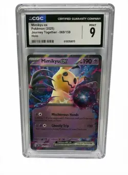 Mimikyu EX Journey Together Card 069/159 Double Rare Near Mint Condition CGC 9 - Image 1