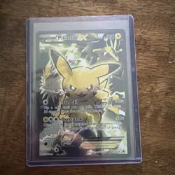 #4 Pikachu EX XY124 Black Star Promo 2016 Full Art Holo Rare Pokemon Card TCG - Image 1