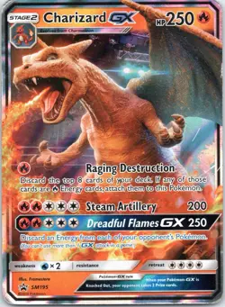 Pokemon TCG Charizard GX Sun & Moon SM195 Promo Promo - Image 1
