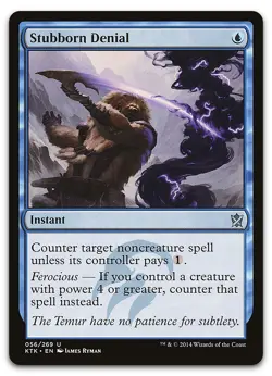 Stubborn Denial #56 (LP) Khans of Tarkir KTK Magic MTG - Image 1