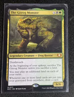 Magic: The Gathering MTG The Gitrog Monster Commander: Edge of Eternities M0117 - Image 1