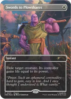 Magic The Gathering Swords To Plowshares Foil PSA Promo Sealed. - Image 1
