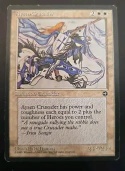 Aysen Crusader Homelands MTG Regular Lightly Played - Image 1