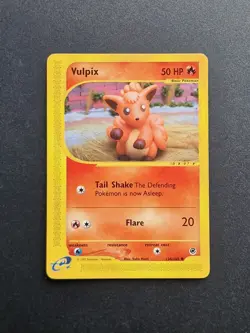Vulpix 136/165 Expedition Base Set 2002 Common Regular Pokemon TCG - LP - Image 1