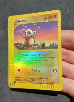 Pokemon ENG CUBONE Reverse Holo Aquapolis 72/147 No Rocket Skyridge Expedition - Image 1