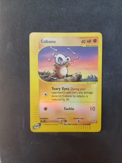 Pokemon ENG CUBONE Reverse Holo Aquapolis 72/147 No Rocket Skyridge Expedition - Image 2