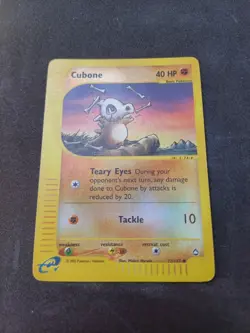 Pokemon ENG CUBONE Reverse Holo Aquapolis 72/147 No Rocket Skyridge Expedition - Image 3