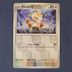 Meowth 048/064 - Shrouded Fable - Common Reverse Holo Pokemon Card - NM - Image 1