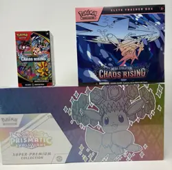 Pokemon Prismatic Evolution Super Premium Collection + Chao Rising ETB & Booster - Image 1