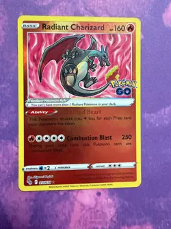Radiant Charizard 11/78 Pokemon GO Pokemon TCG 2022 NM - Image 1