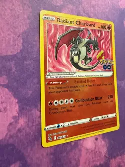 Radiant Charizard 11/78 Pokemon GO Pokemon TCG 2022 NM - Image 3
