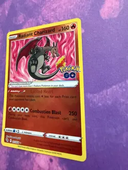 Radiant Charizard 11/78 Pokemon GO Pokemon TCG 2022 NM - Image 4
