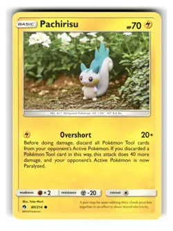 Pachirisu 80/214 Common Lost Thunder Pokemon Lightly Played - Image 1