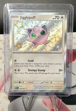 Pokemon Paldean Fates Jigglypuff 198/091 Baby Shiny - Image 1