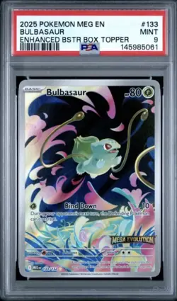 Bulbasaur 133/132 Mega Evolution 2025 Pokemon TCG PSA 9 - Image 1