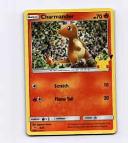 Charmander 9/25 McDonald's 25th Anniversary Celebrations NM Pokemon Promo Holo - Image 1