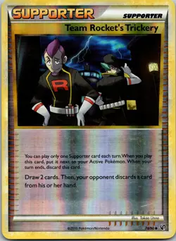 Team Rocket's Trickery 78/90 Undaunted Reverse Holo LP Pokemon TCG - Image 1