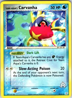 Team Aqua's Carvanha - 25/95 Team Magma vs Team Aqua Pokemon LP Normal - Image 1