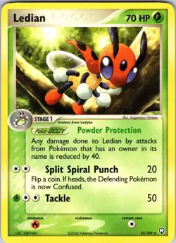 Ledian 23/109 Team Rocket Returns Pokemon NM Normal - Image 1