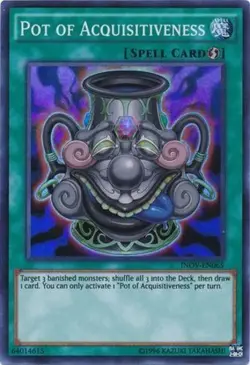 Yugioh! LP Pot of Acquisitiveness - INOV-EN065 - Super Rare - Unlimited Edition - Image 1
