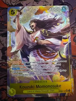 Kouzuki Momonosuke (Alternate Art) OP06-107 Wings of the Captain One Piece NM - Image 1